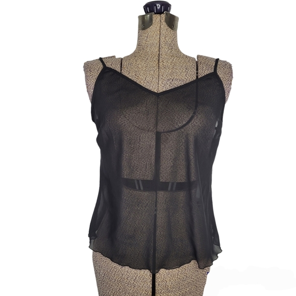 Sheer black cami size medium - Picture 1 of 9